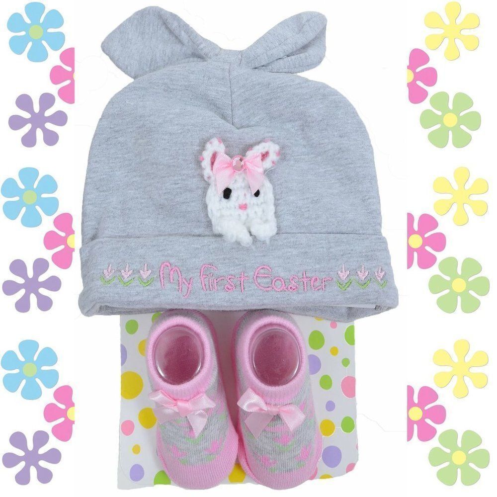 My First EasterSock & Beanie Set for Girls Infant